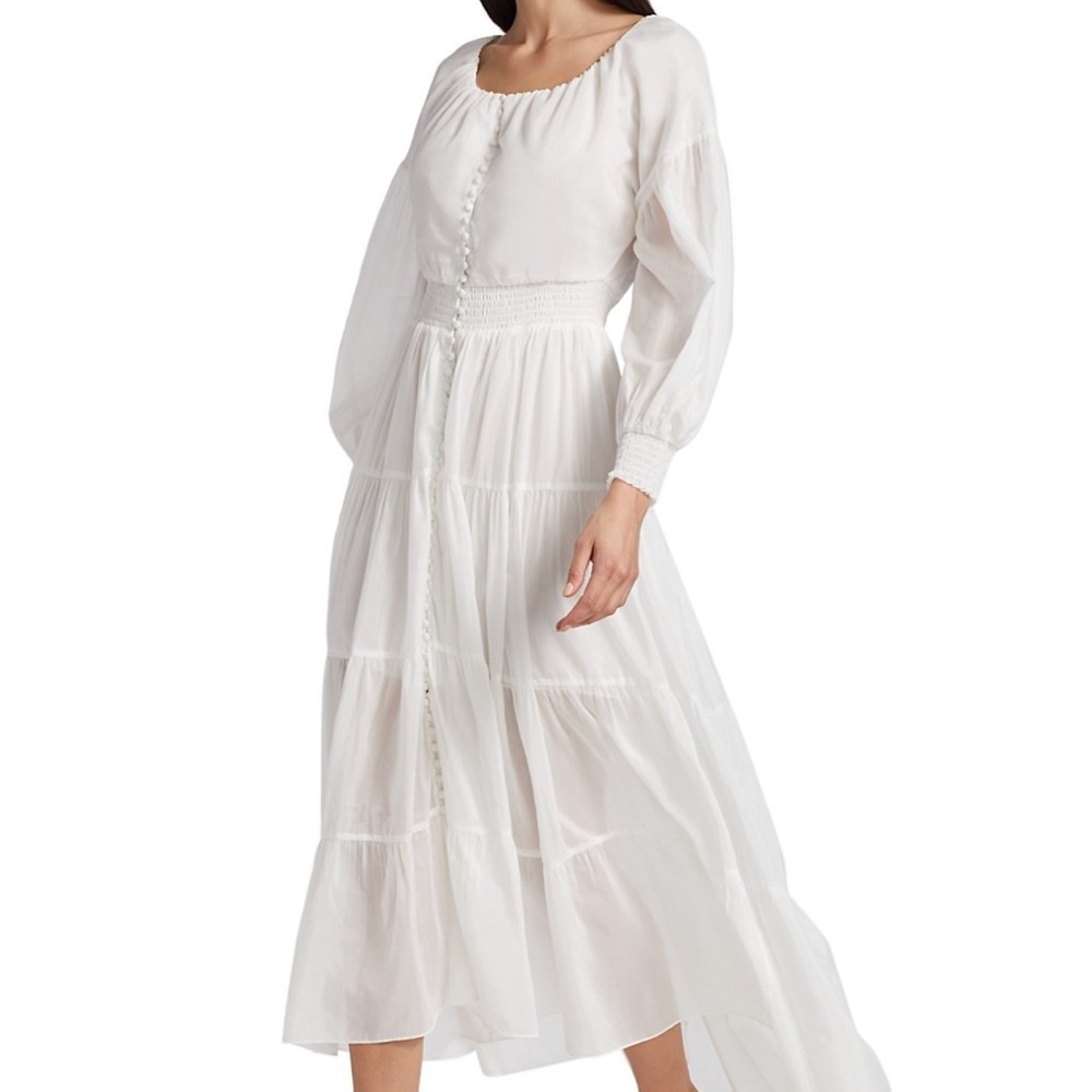 Alice + Olivia
Kiara Puff-Sleeve Maxi Dress